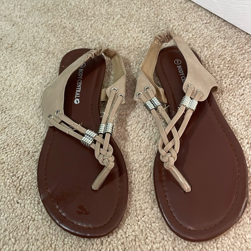 Tan sandals
